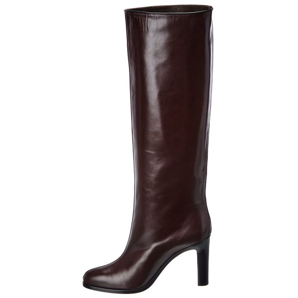 The Row Wide Shaft Leather Boot, Red - Picture 2 of 5